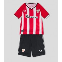 Athletic Bilbao Domáci Detský futbalový dres 2023-24 Krátky Rukáv (+ trenírky)